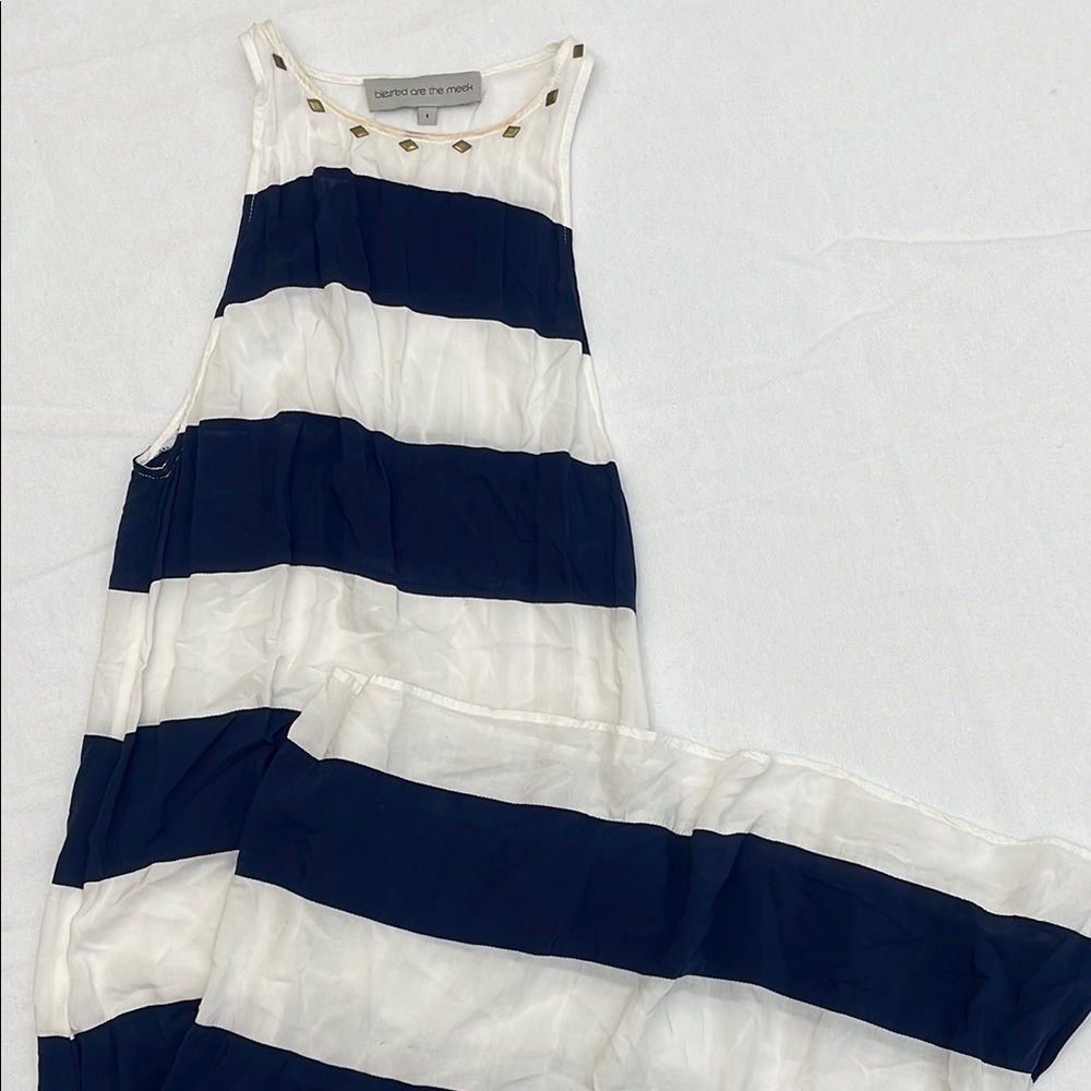 Nautical Navy and White Striped Dress